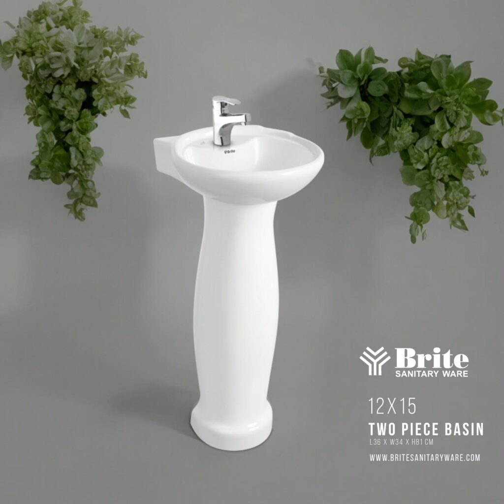 12 x 15 Two Piece Basin by Brite Sanitary Ware