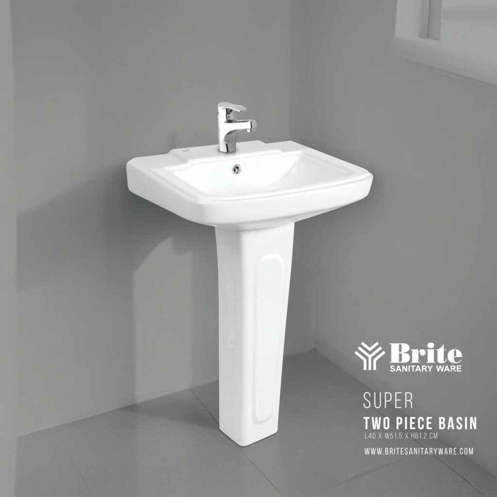 Super Tow Piece Basin by Brite Sanitary Ware