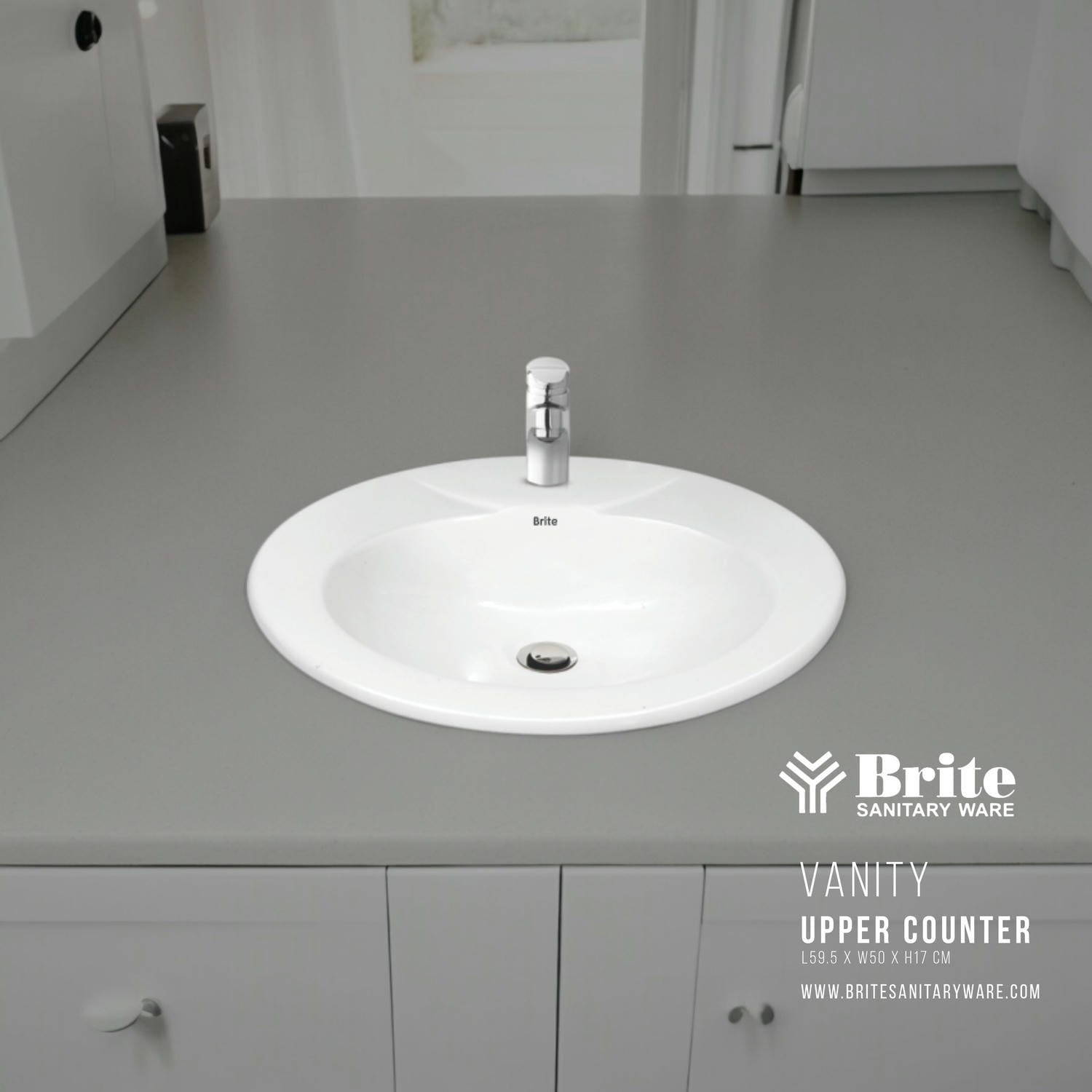 Vanity Upper Counter Vanity by Brite Sanitary Ware